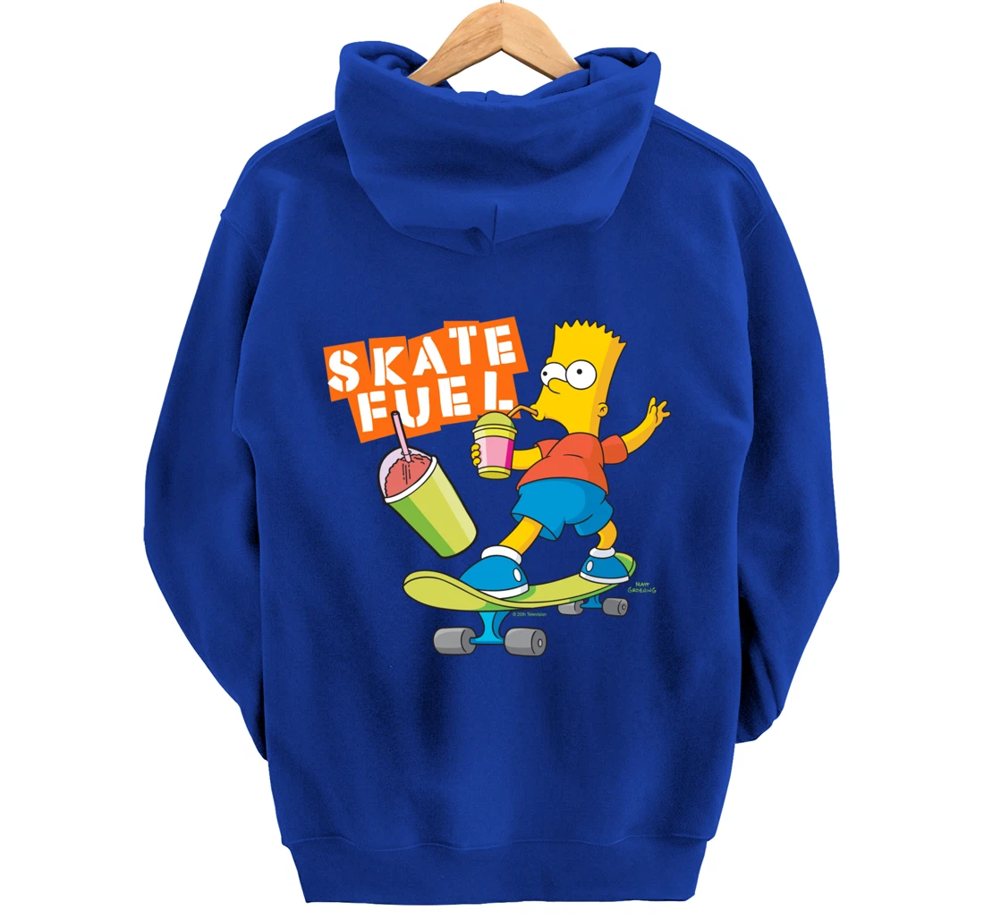 The Simpsons Bart Simpson Skate Fuel Skateboard Squishee Pullover Hoodie