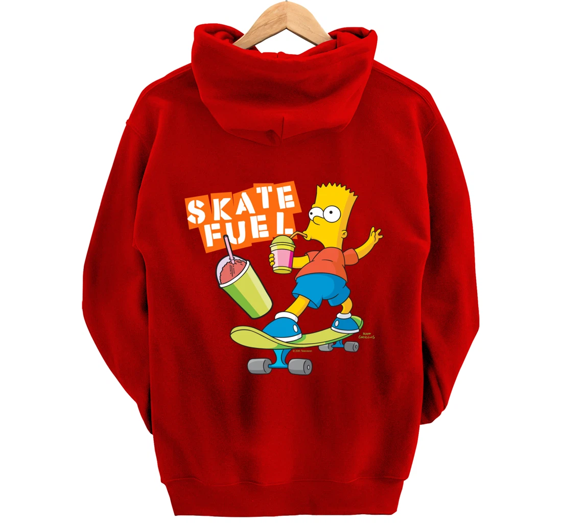The Simpsons Bart Simpson Skate Fuel Skateboard Squishee Pullover Hoodie