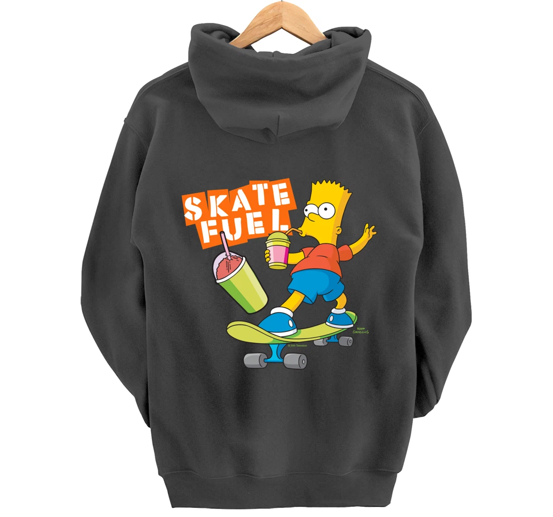 The Simpsons Bart Simpson Skate Fuel Skateboard Squishee Pullover Hoodie