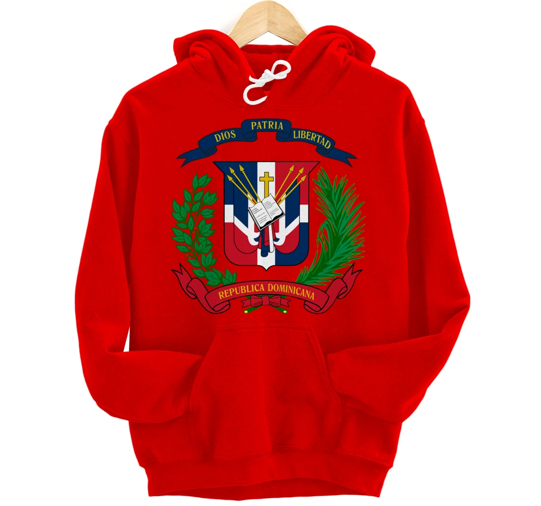 Coat of Arms Republica Dominicana Bandera Dominican Flag Pullover Hoodie