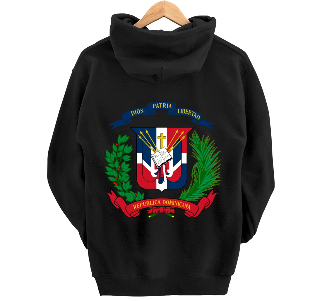 Coat of Arms Republica Dominicana Bandera Dominican Flag Pullover Hoodie