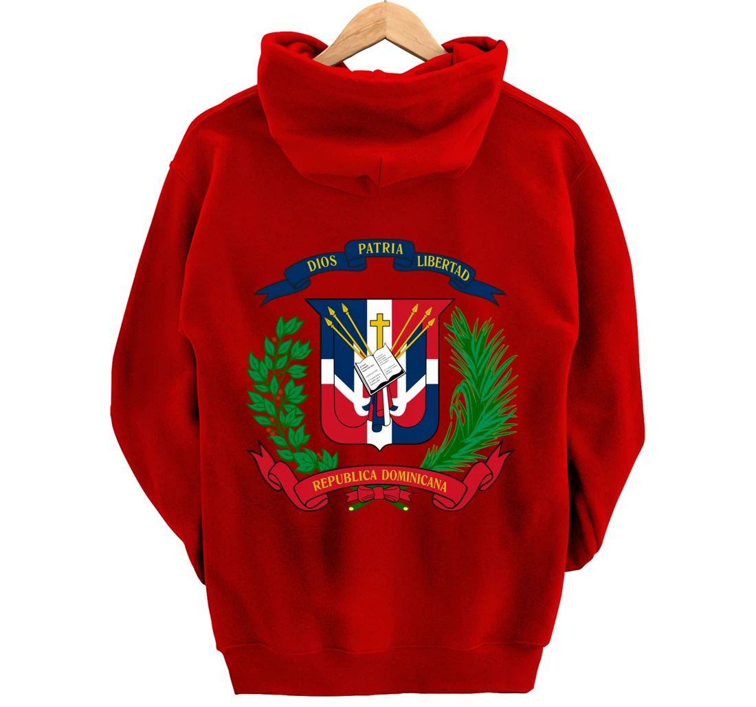 Coat of Arms Republica Dominicana Bandera Dominican Flag Pullover Hoodie