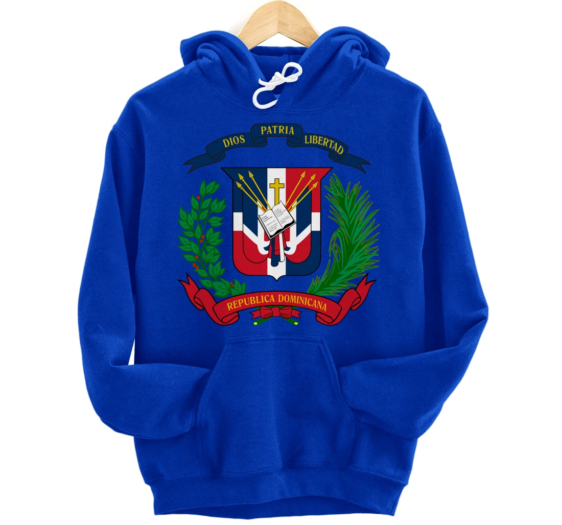 Coat of Arms Republica Dominicana Bandera Dominican Flag Pullover Hoodie