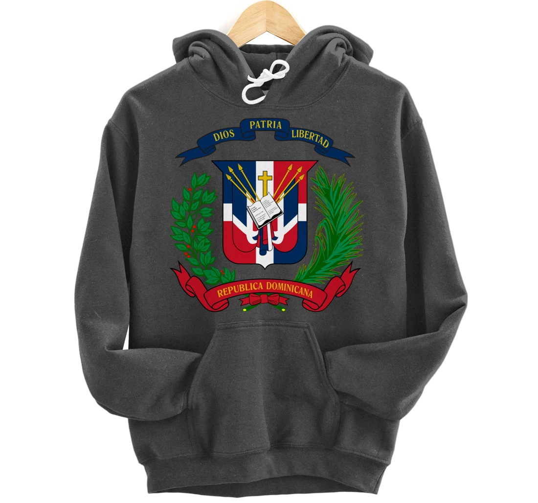 Coat of Arms Republica Dominicana Bandera Dominican Flag Pullover Hoodie