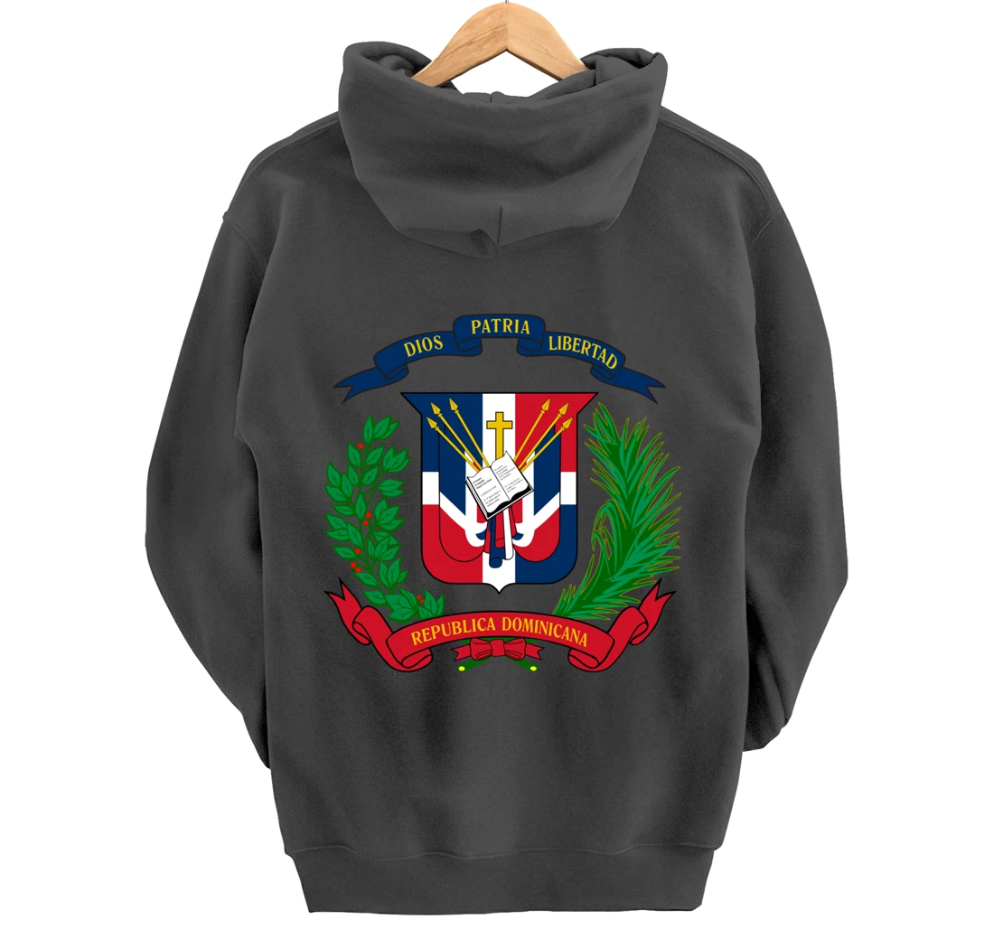 Coat of Arms Republica Dominicana Bandera Dominican Flag Pullover Hoodie