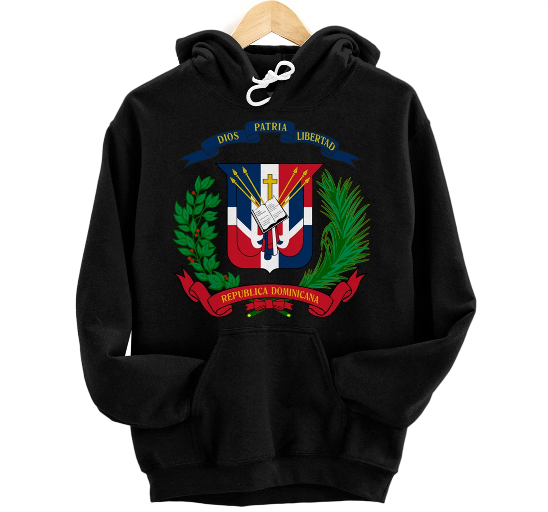 Coat of Arms Republica Dominicana Bandera Dominican Flag Pullover Hoodie