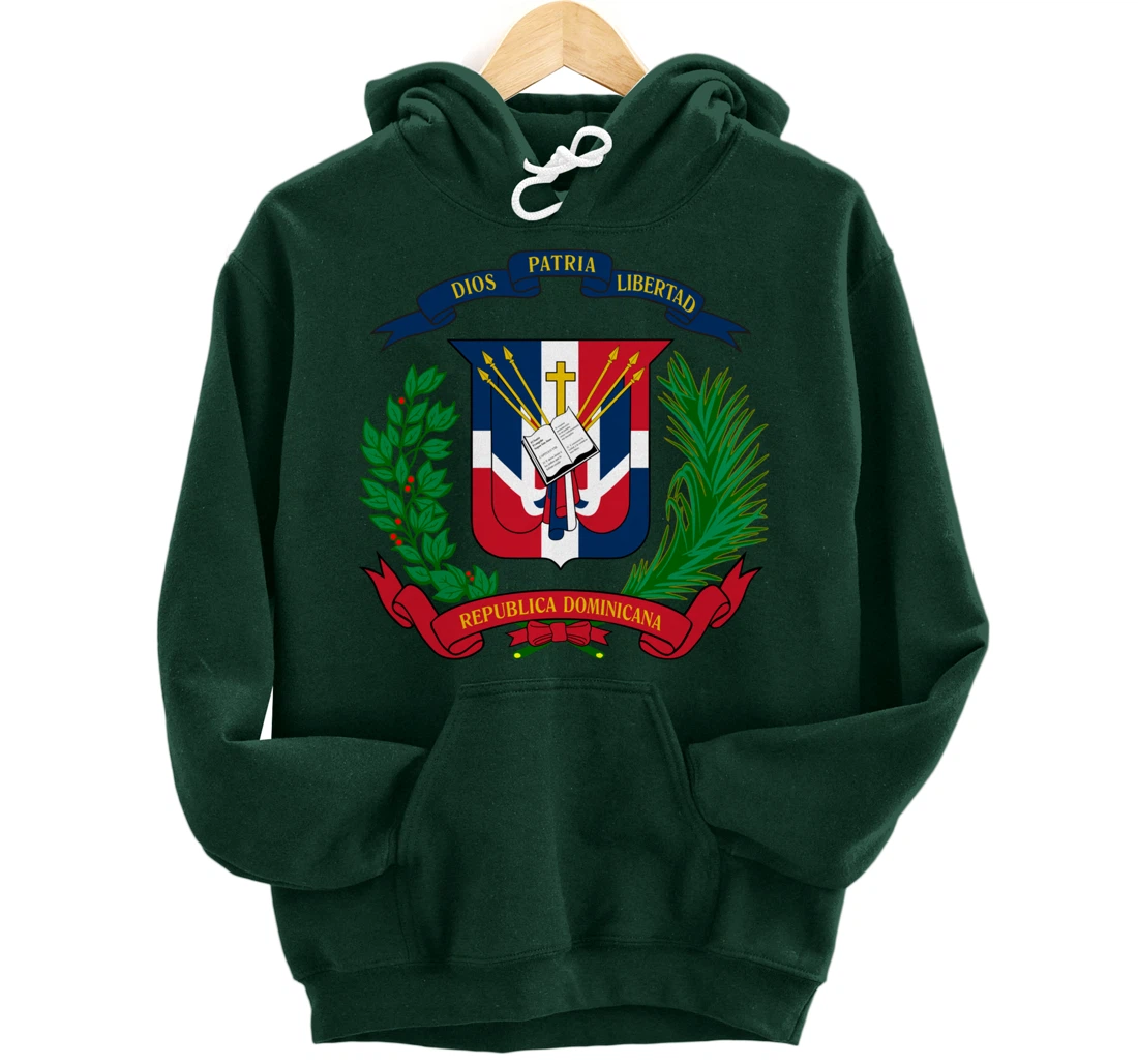 Coat of Arms Republica Dominicana Bandera Dominican Flag Pullover Hoodie