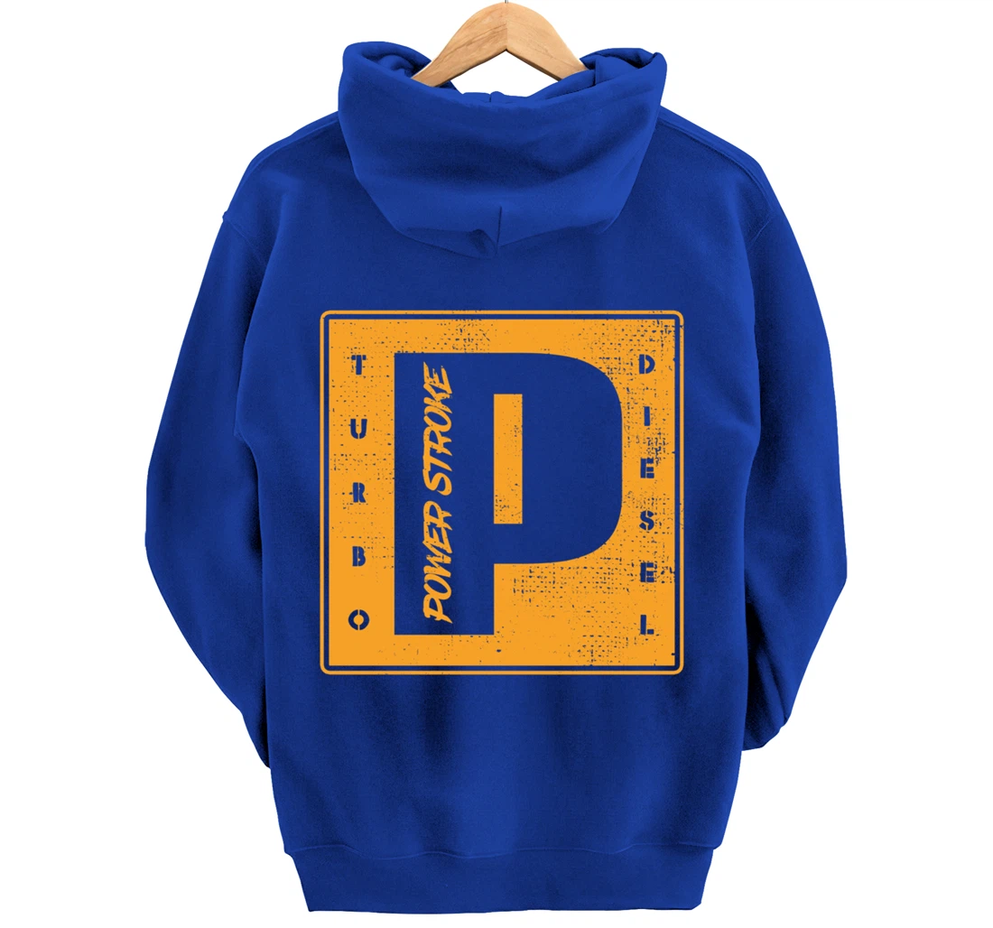 Power Stroke Roll Coal Turbo Diesels Powers Diesel Mechanic Pullover Hoodie