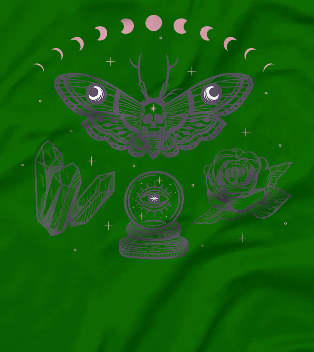 Occult Monarch Butterfly Skull T-Shirt, Women T-Shirt