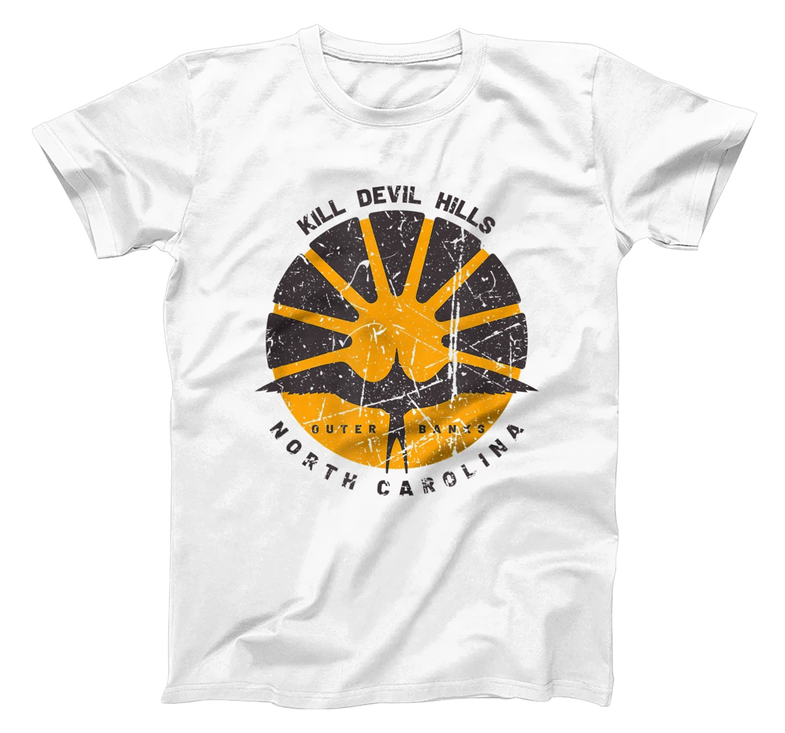 Kill Devil Hills, North Carolina Distressed Vintage Sunrise T-Shirt, Women T-Shirt