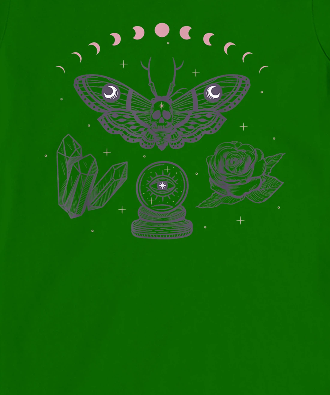 Occult Monarch Butterfly Skull T-Shirt, Women T-Shirt