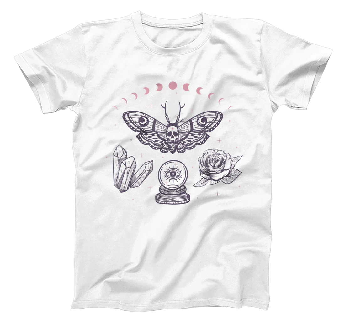 Occult Monarch Butterfly Skull T-Shirt, Women T-Shirt