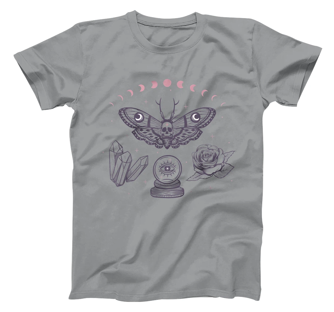 Occult Monarch Butterfly Skull T-Shirt, Women T-Shirt
