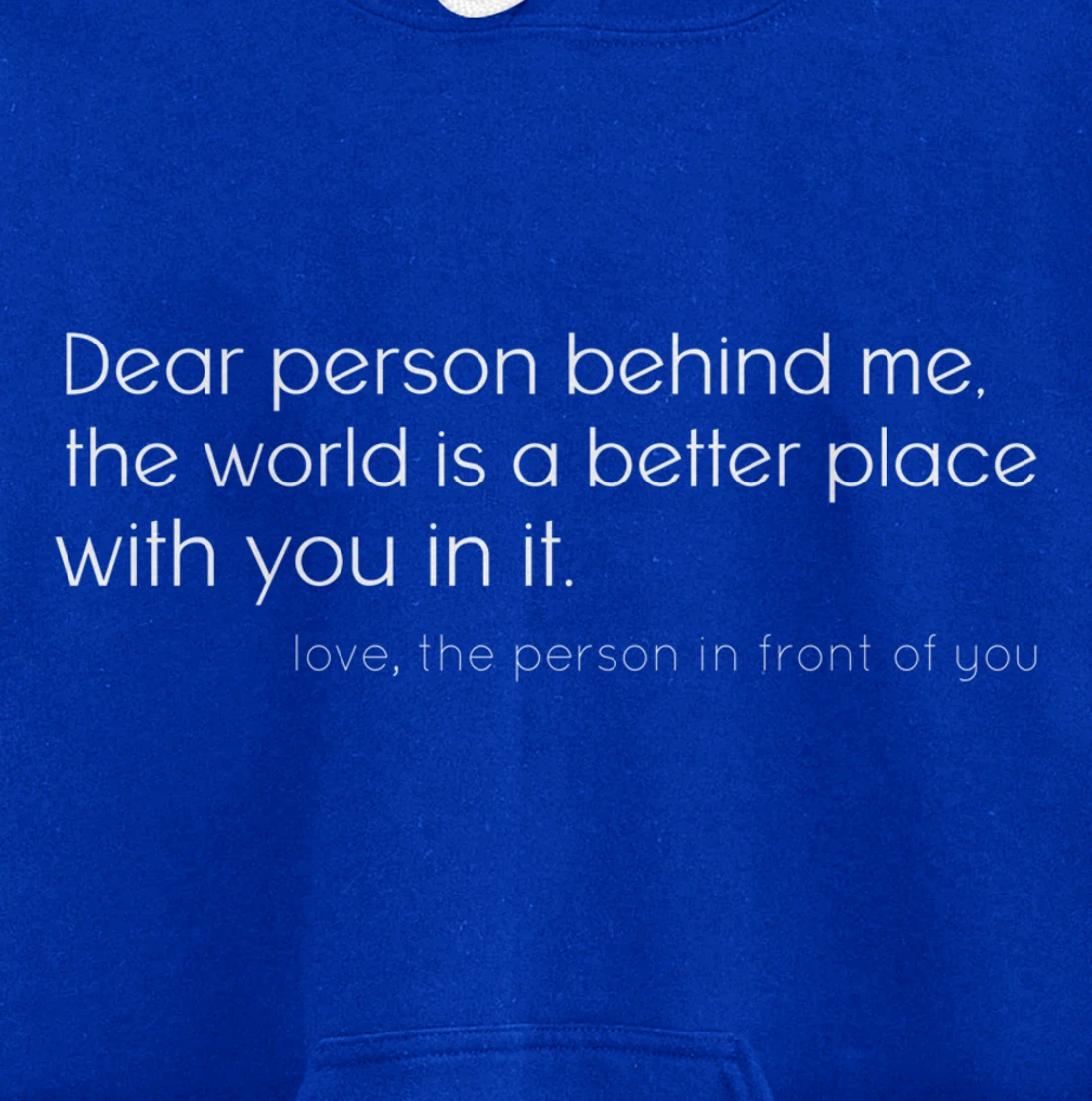 Dear Person Depression Awareness Inspiration Positive Quote Pullover Hoodie