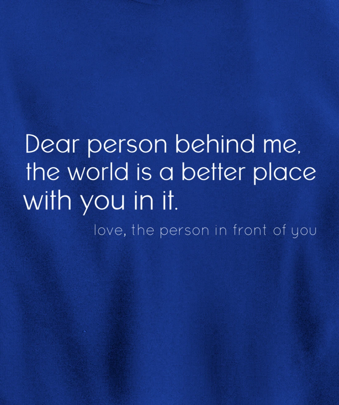 Dear Person Depression Awareness Inspiration Positive Quote Pullover Hoodie