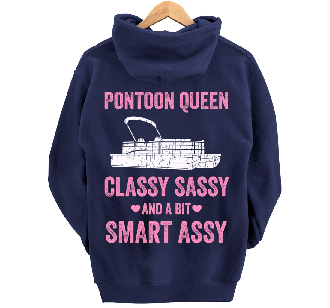 Pontoon Queen T Shirt For Women Pontoon Queen Pullover Hoodie