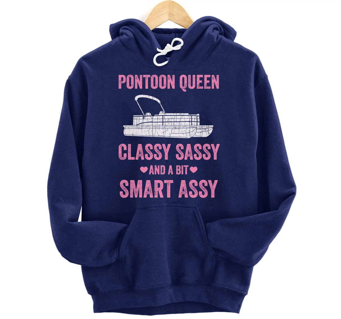 Pontoon Queen T Shirt For Women Pontoon Queen Pullover Hoodie