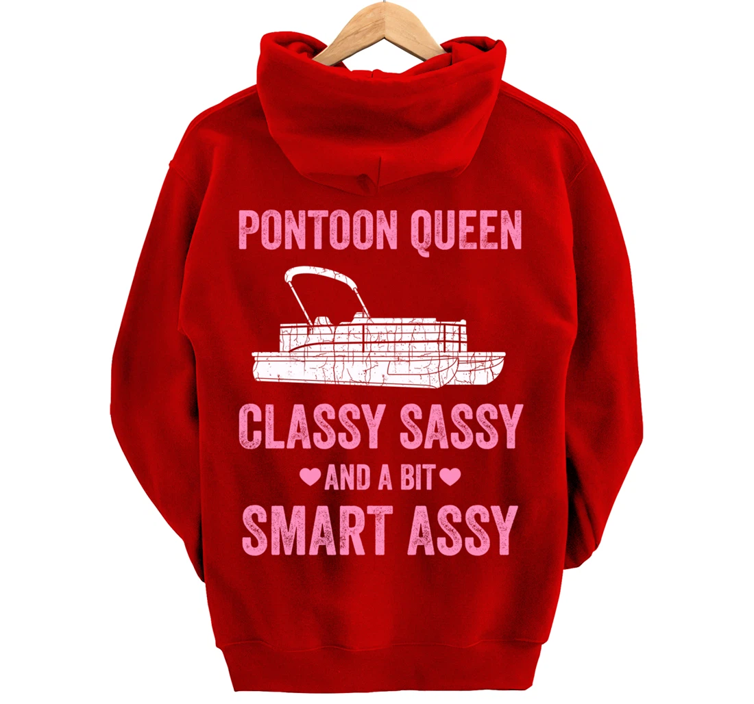 Pontoon Queen T Shirt For Women Pontoon Queen Pullover Hoodie