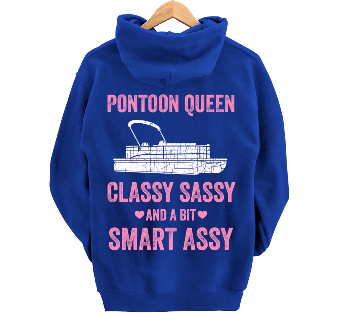 Pontoon Queen T Shirt For Women Pontoon Queen Pullover Hoodie
