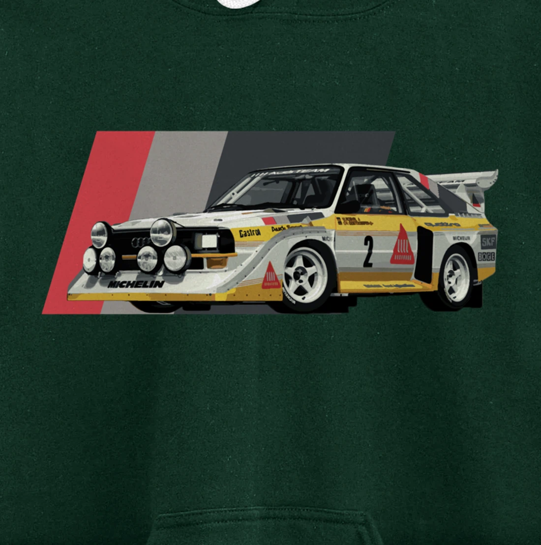 Rally Car Champion Röhrl Group B Pullover Hoodie