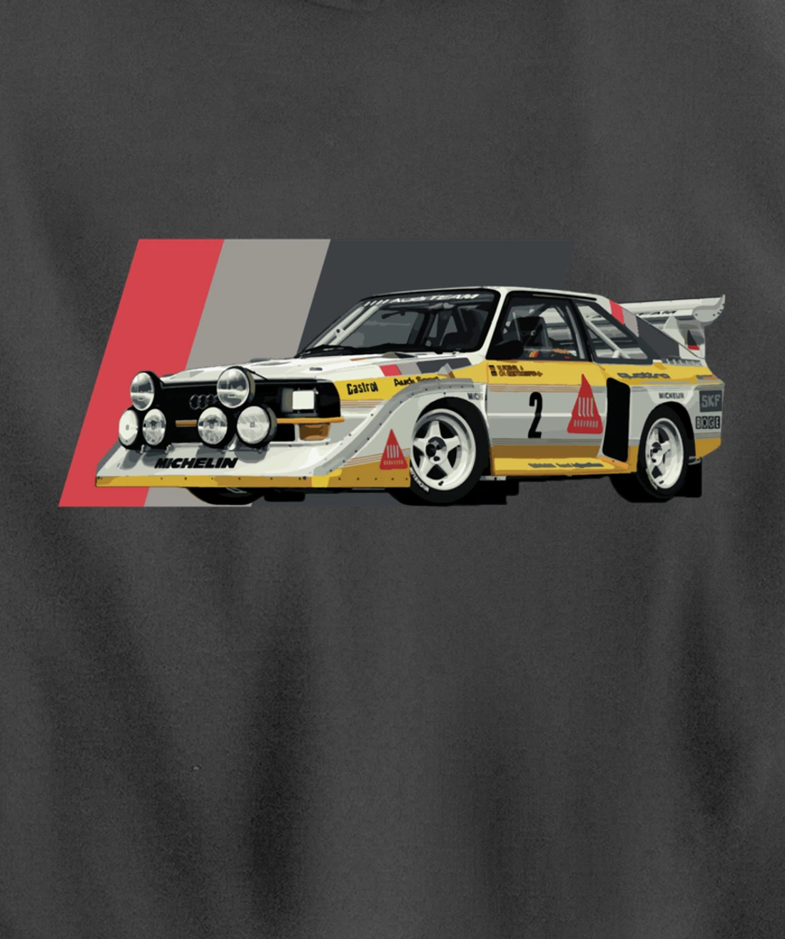 Rally Car Champion Röhrl Group B Pullover Hoodie