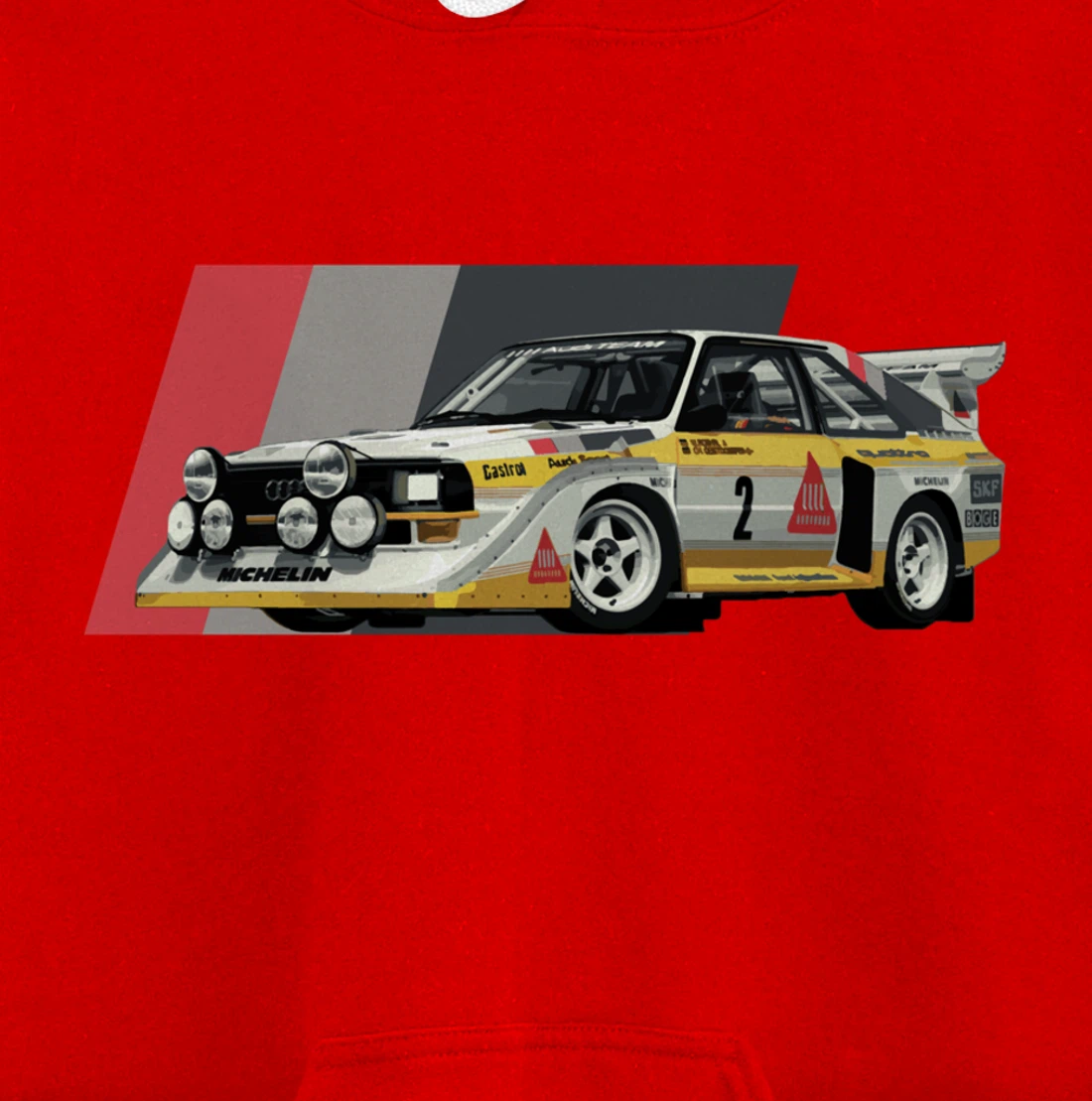 Rally Car Champion Röhrl Group B Pullover Hoodie