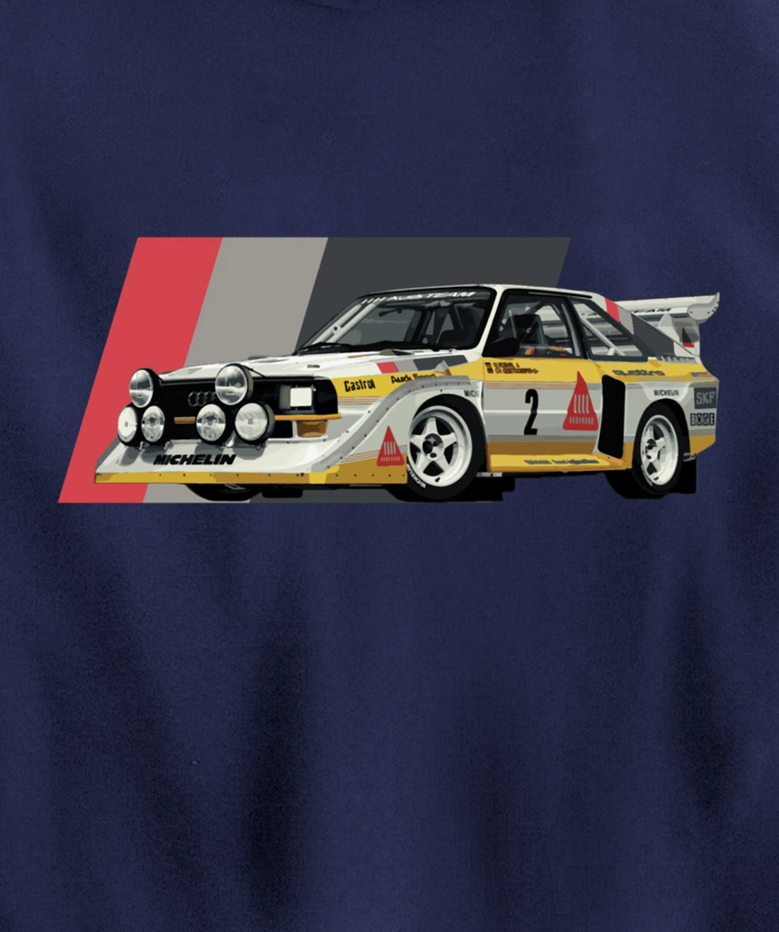 Rally Car Champion Röhrl Group B Pullover Hoodie