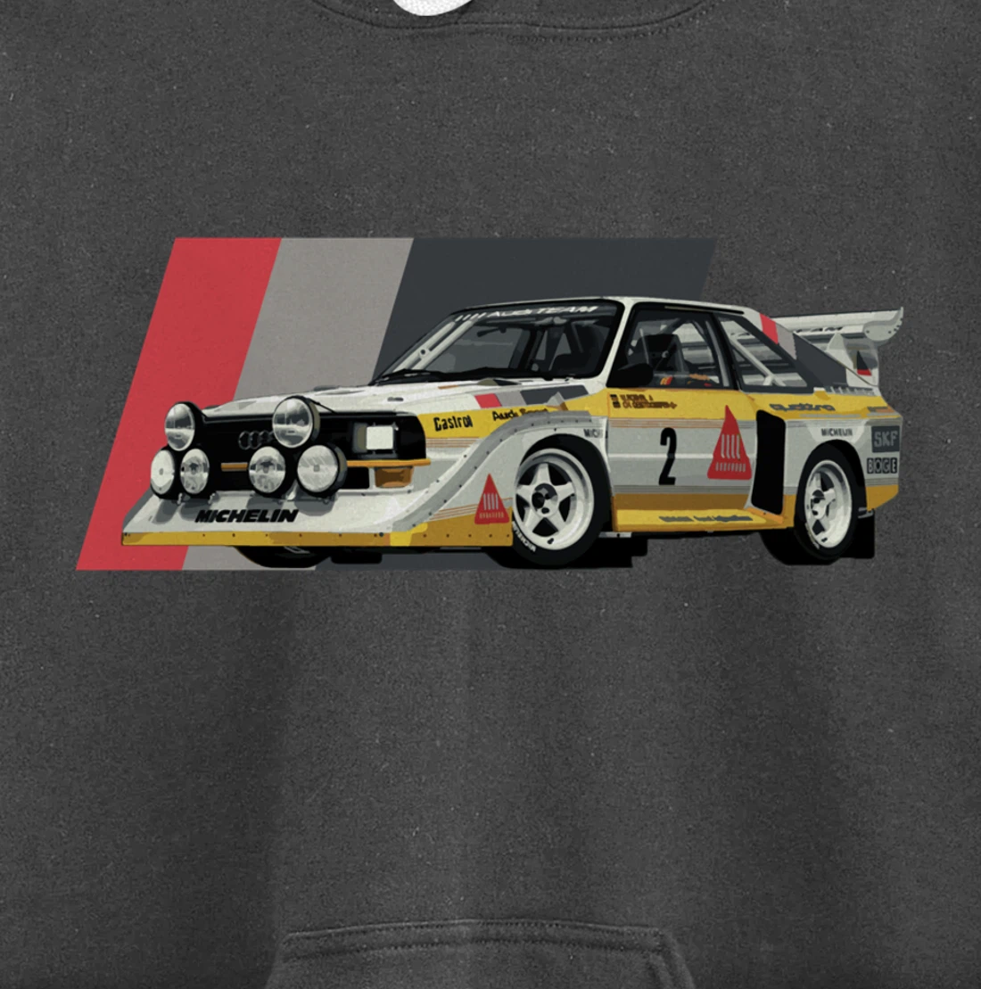 Rally Car Champion Röhrl Group B Pullover Hoodie