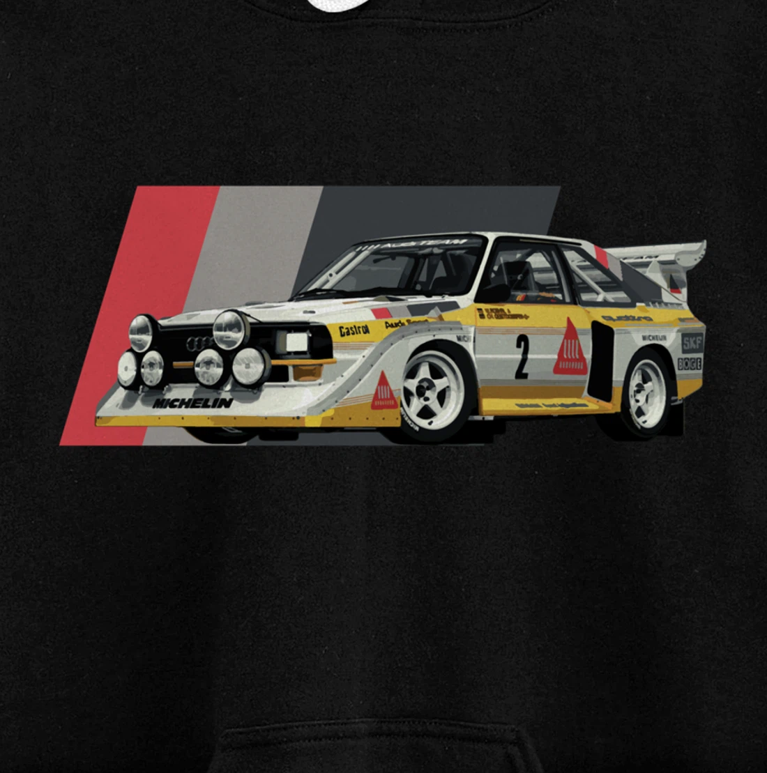 Rally Car Champion Röhrl Group B Pullover Hoodie