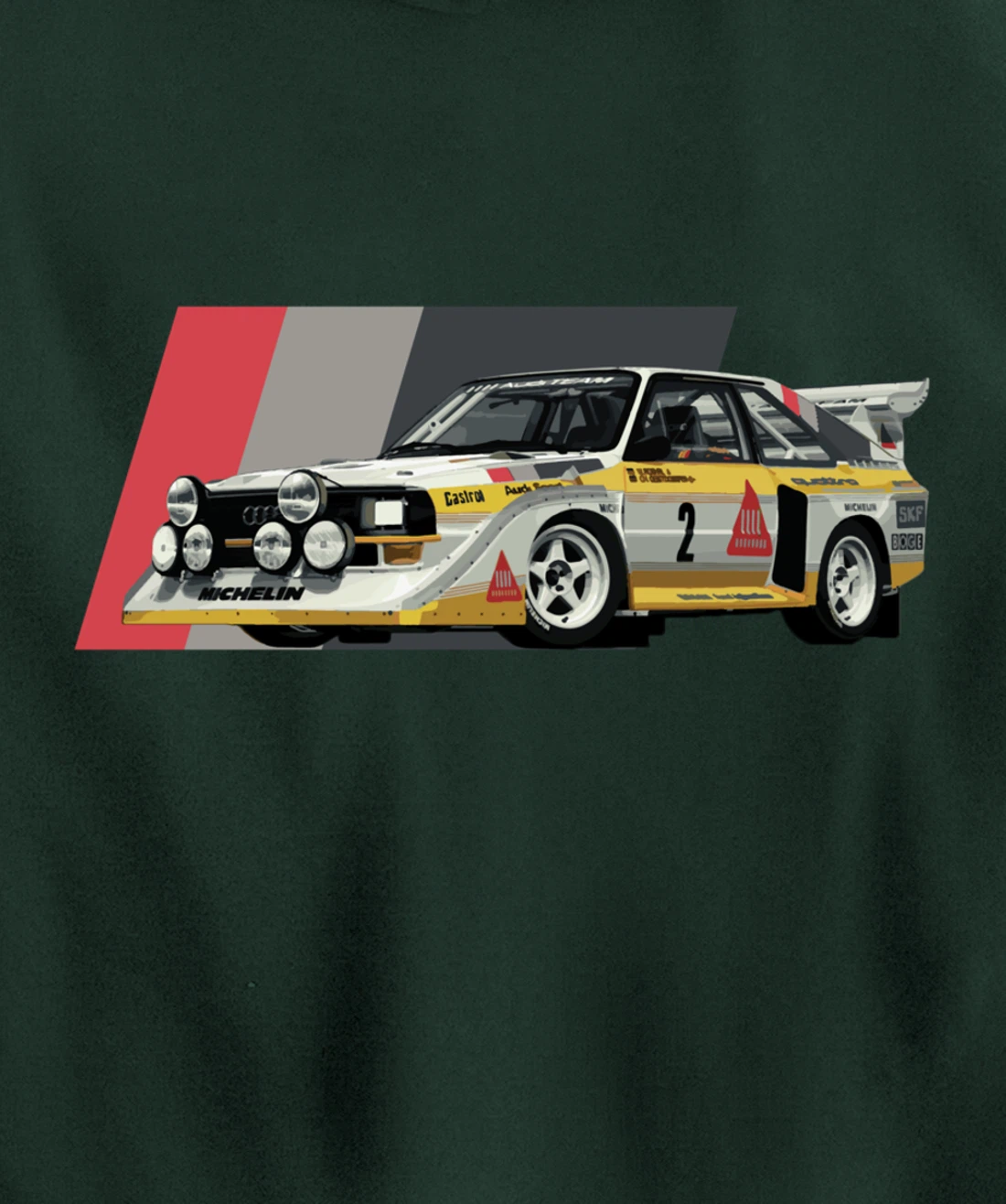 Rally Car Champion Röhrl Group B Pullover Hoodie