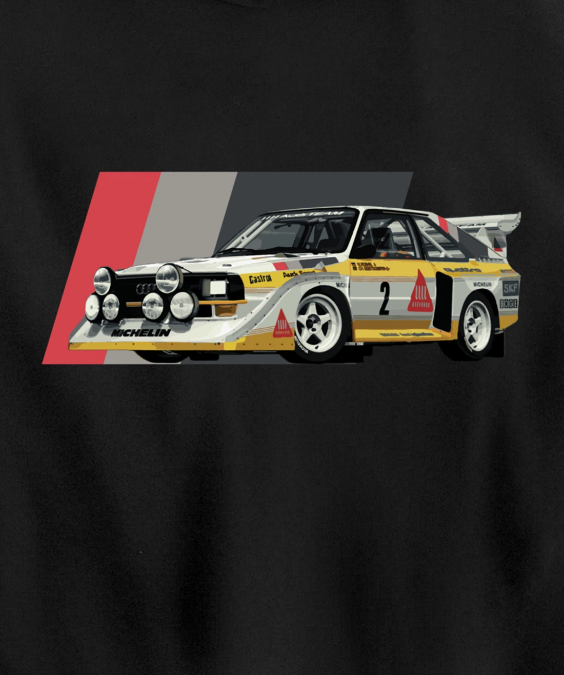 Rally Car Champion Röhrl Group B Pullover Hoodie