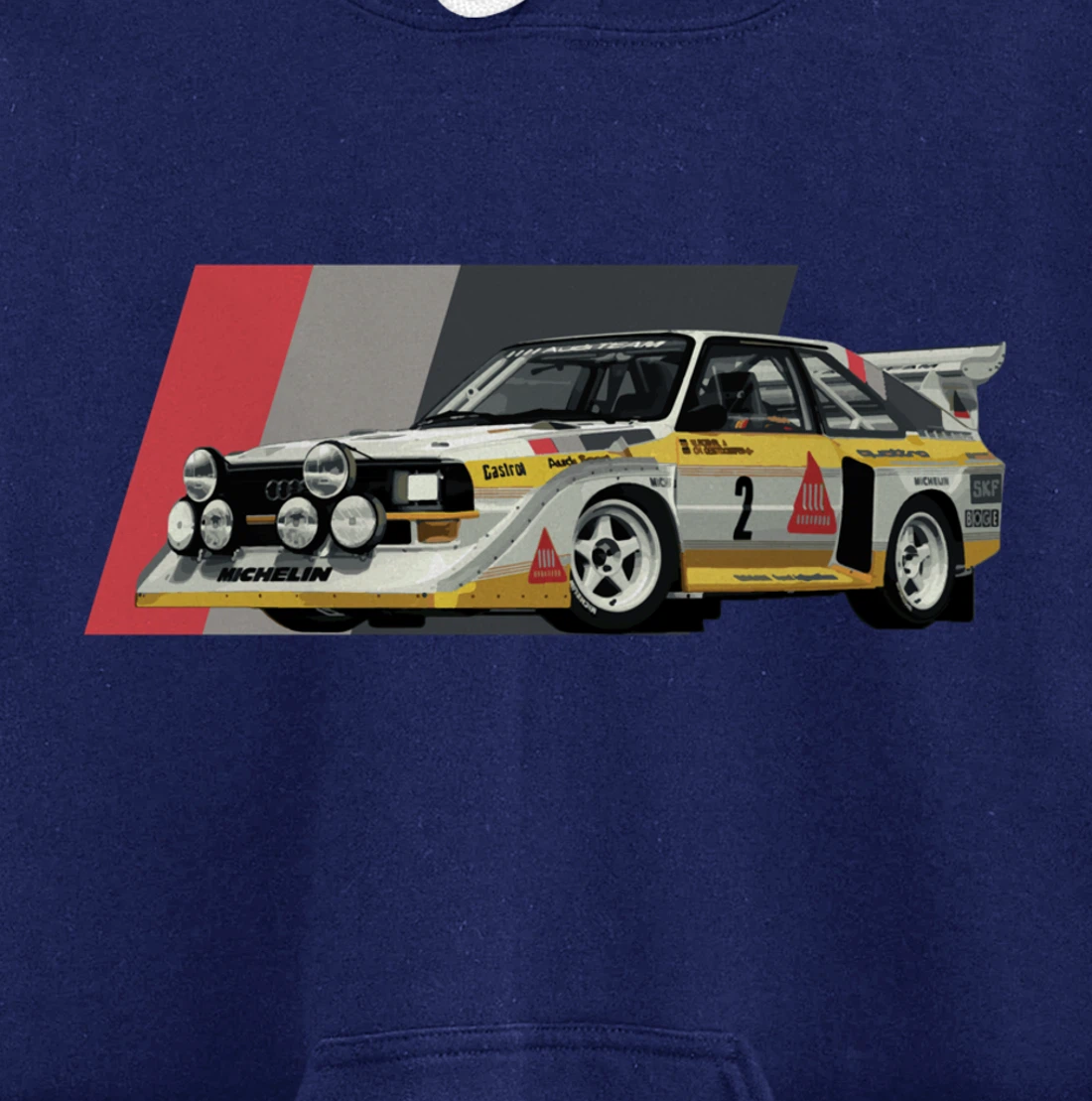 Rally Car Champion Röhrl Group B Pullover Hoodie