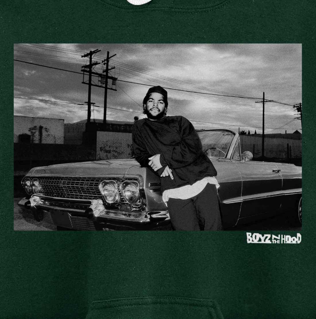 Boyz N The Hood Doughboy Leaning On Impala Portrait Pullover Hoodie
