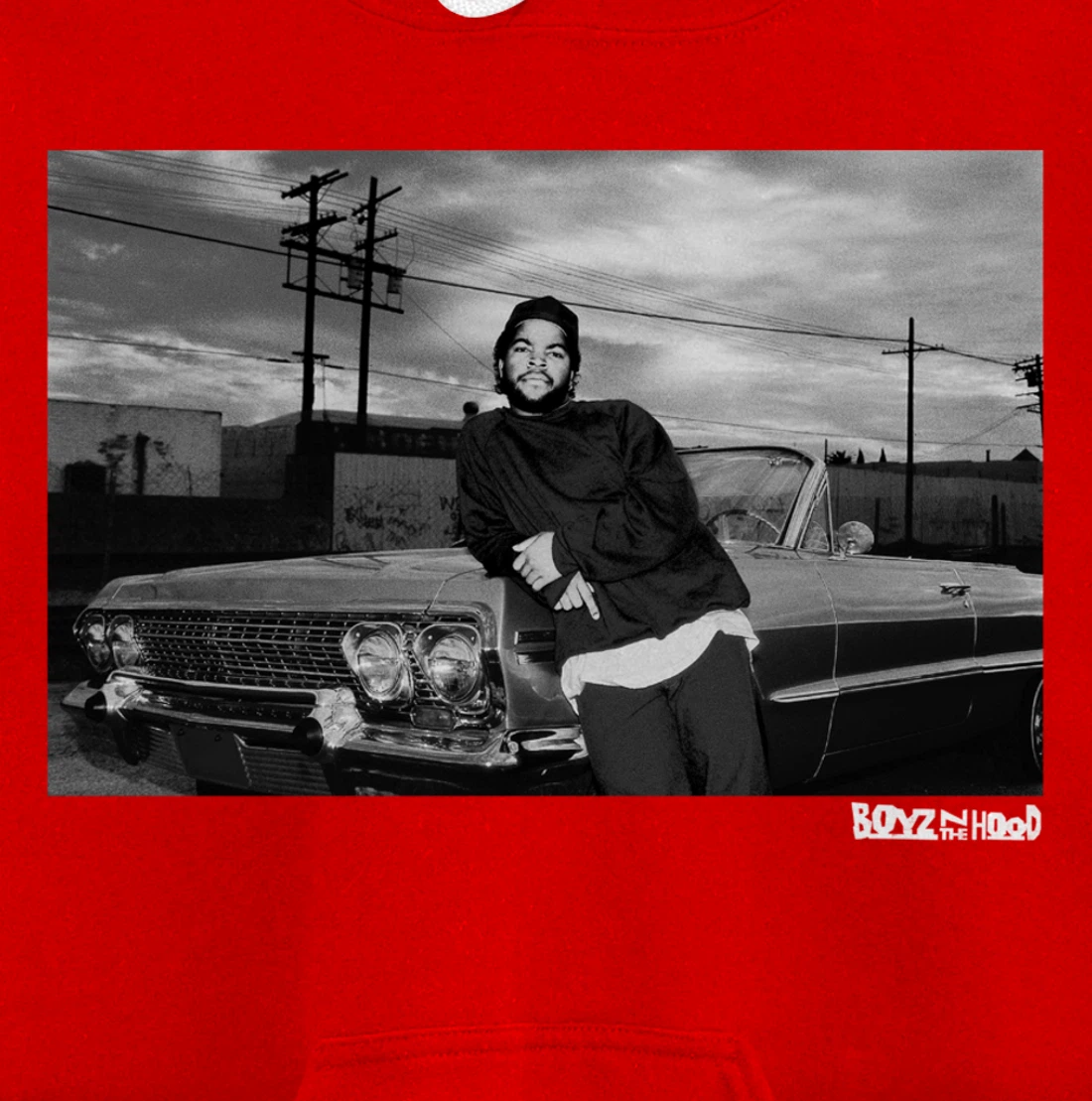 Boyz N The Hood Doughboy Leaning On Impala Portrait Pullover Hoodie