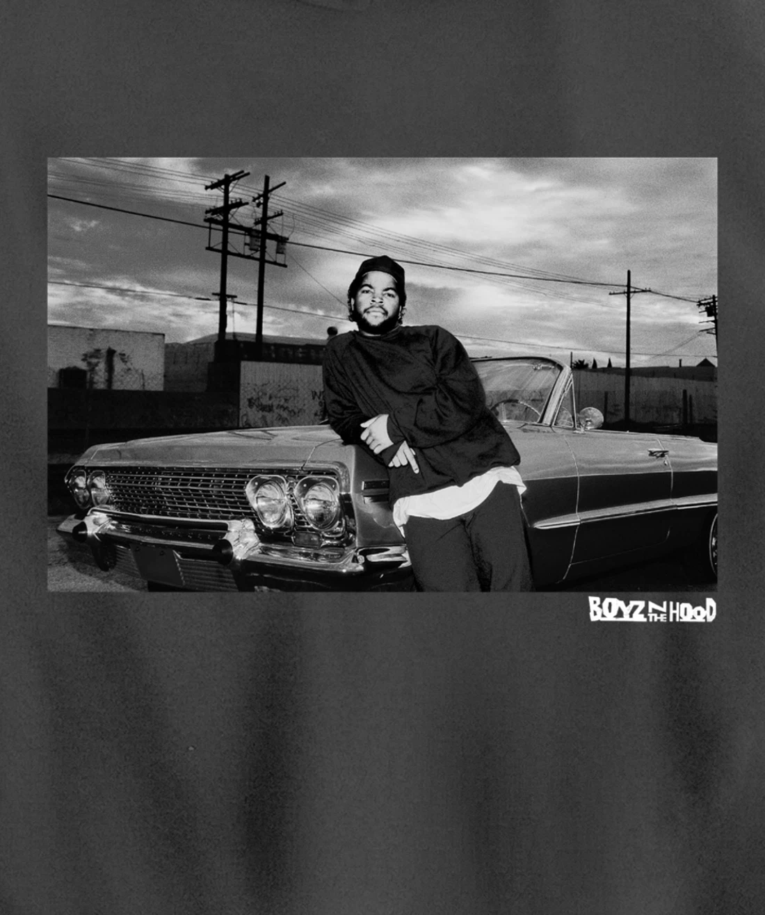 Boyz N The Hood Doughboy Leaning On Impala Portrait Pullover Hoodie