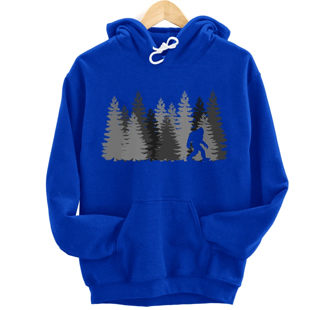 Bigfoot in the Forest Sasquatch Pullover Hoodie