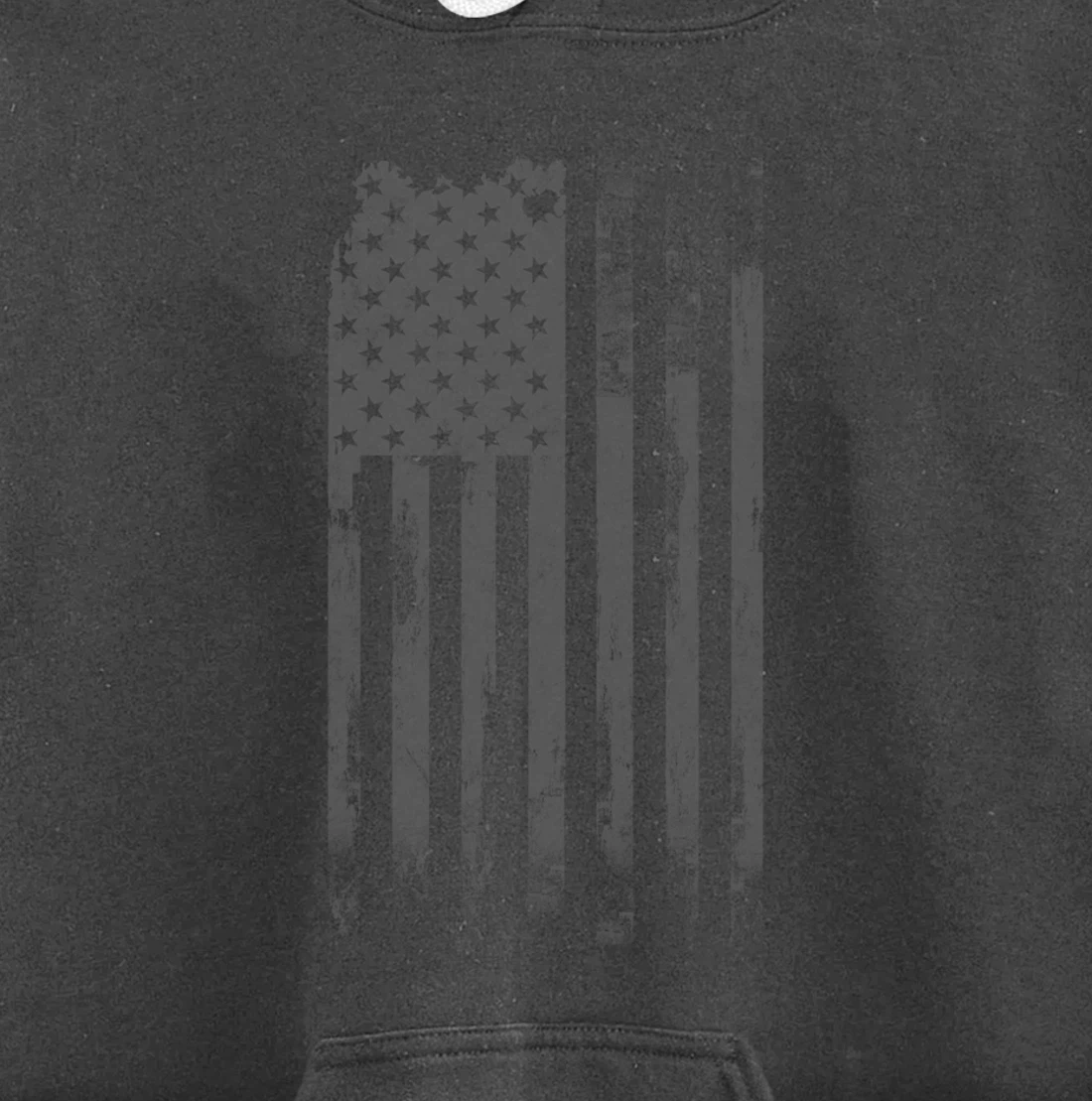 Vintage Patriotic Distressed America USA Flag Pullover Hoodie