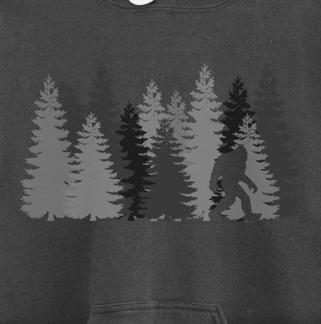 Bigfoot in the Forest Sasquatch Pullover Hoodie