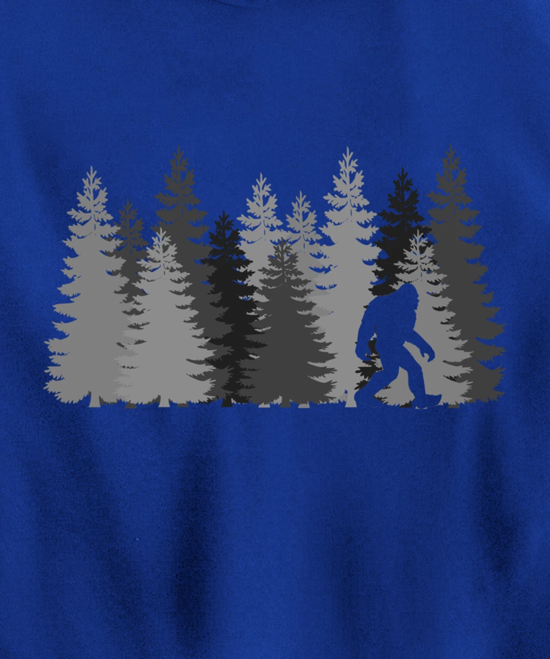 Bigfoot in the Forest Sasquatch Pullover Hoodie