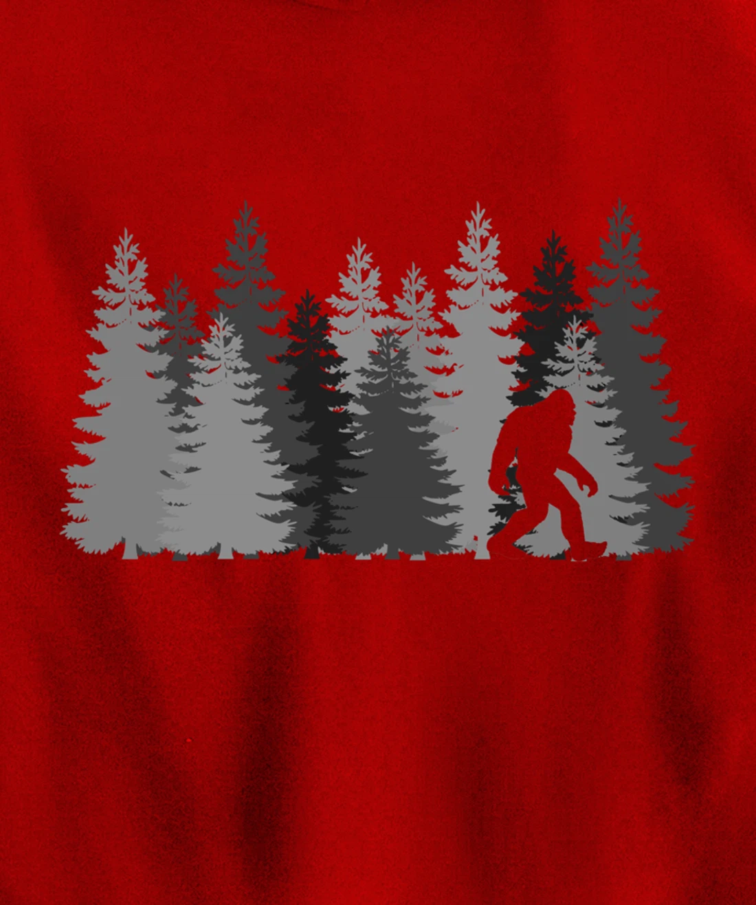 Bigfoot in the Forest Sasquatch Pullover Hoodie
