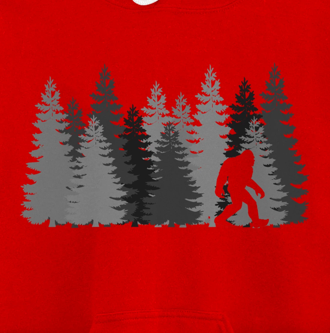Bigfoot in the Forest Sasquatch Pullover Hoodie