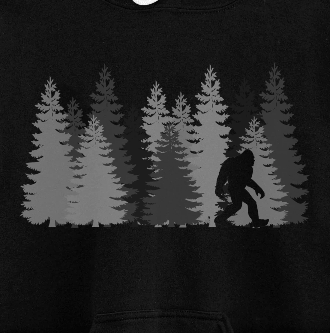 Bigfoot in the Forest Sasquatch Pullover Hoodie
