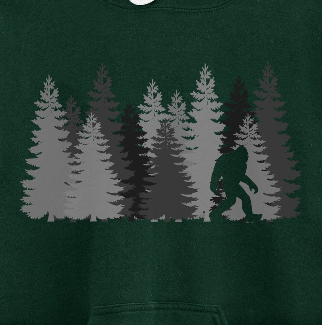 Bigfoot in the Forest Sasquatch Pullover Hoodie