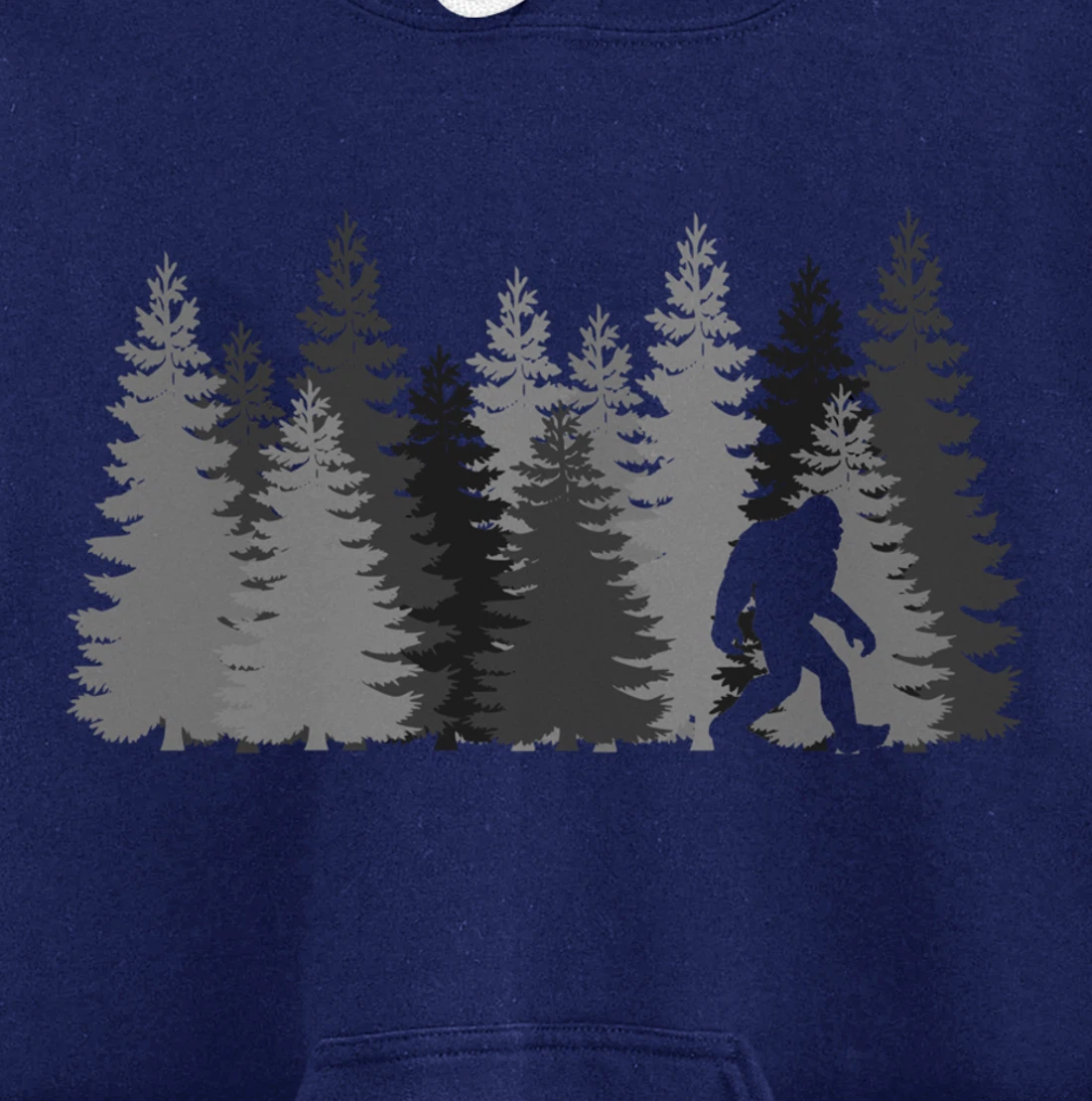 Bigfoot in the Forest Sasquatch Pullover Hoodie