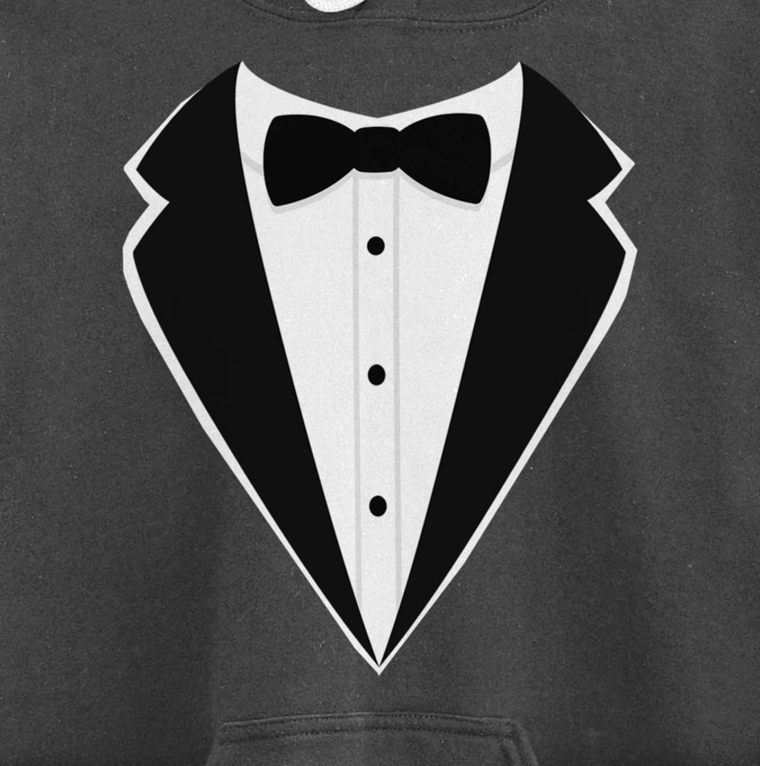 Fake Tux Funny Faux Suit Vest and tie Tuxedo Prom Pullover Hoodie