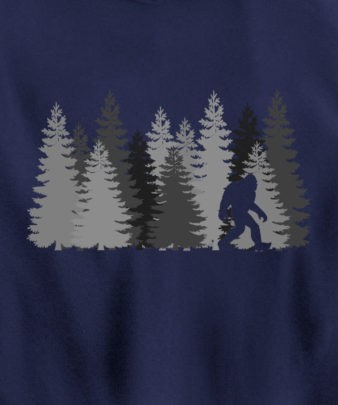 Bigfoot in the Forest Sasquatch Pullover Hoodie