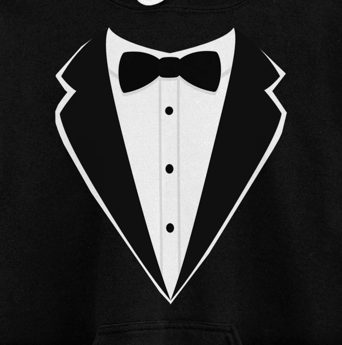 Fake Tux Funny Faux Suit Vest and tie Tuxedo Prom Pullover Hoodie