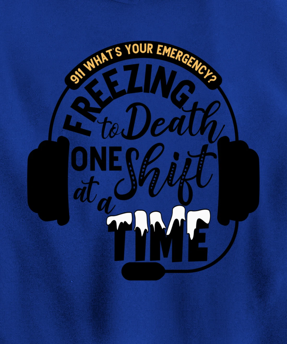 911 Police Dispatcher Gift for Thin Gold Line 1st Responders Pullover Hoodie