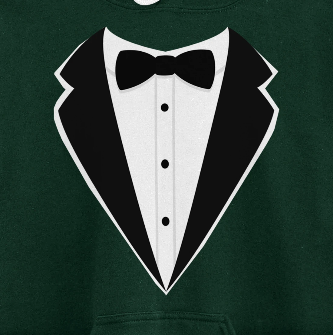 Fake Tux Funny Faux Suit Vest and tie Tuxedo Prom Pullover Hoodie