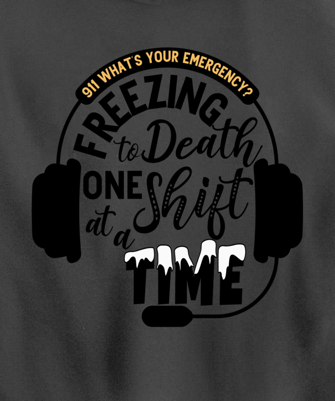 911 Police Dispatcher Gift for Thin Gold Line 1st Responders Pullover Hoodie